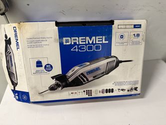 Dremel 4300 1.8 AMP Variable Speed Corded Rotary Tool Kit Corded Electric W/Case. Like New