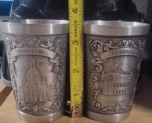 German pewter cups
