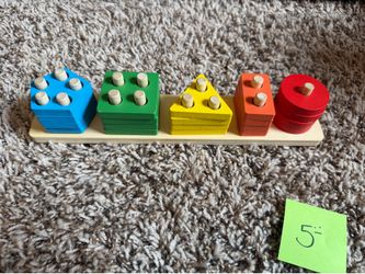 Montessori Toys for 1 2 3 Year Old Boys Girls Gifts, Wooden Shape Sorter Toys for Ages 2-4, Toddler Learning Toy Puzzles