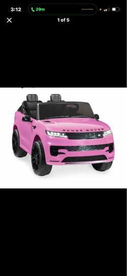 Pink toddler Land Rover