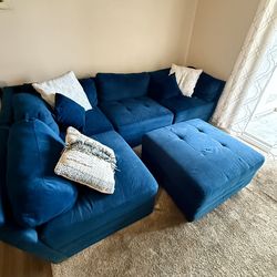 Costco Couch - Lagoon Blue