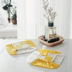 Handmade Macrame Coasters set of two