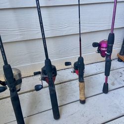 Fishing poles & Net