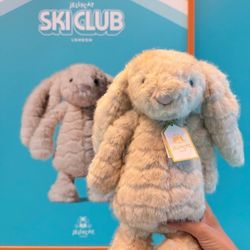 Jellycat Ski Club 2025 LA Exclusive - Bashful Franilla Luxe Bunny BRAND NEW