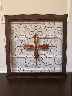 Decorative Rustic Metal Wall Art Bronze finish 39”