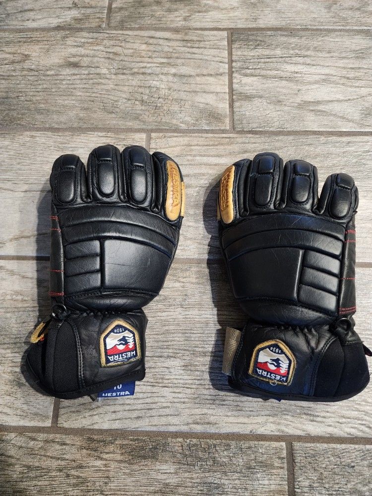 Hestra seth Morrison pro 3 finger ski /snowboard gloves real leather