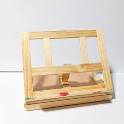 Desk Easel with Storage Wooden