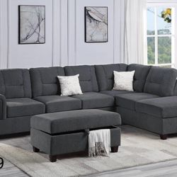 Sectional Sofa With Ottoman Storage