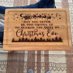 Christmas Themed Cutting Board.