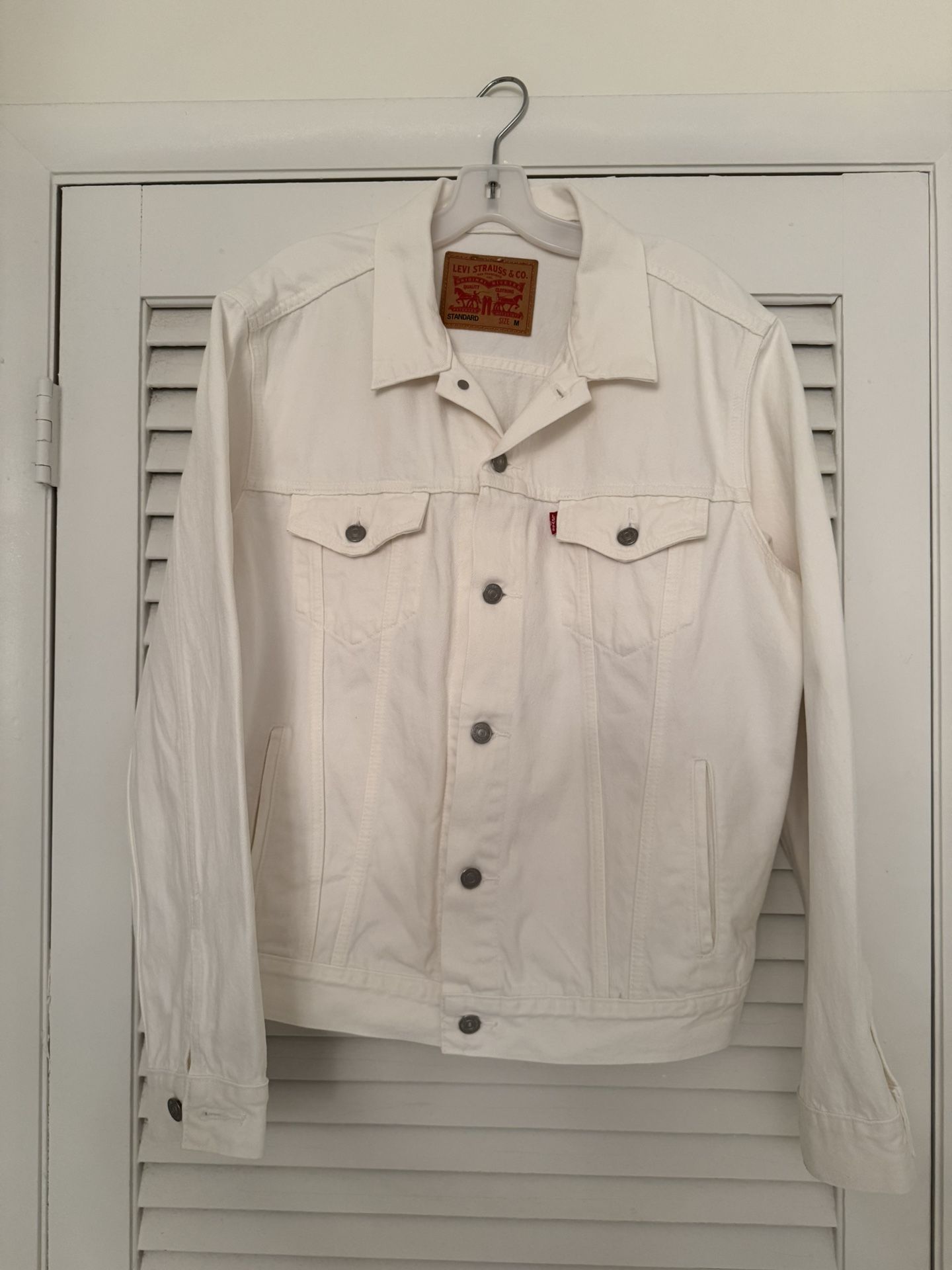 Levis White Trucker Jacket