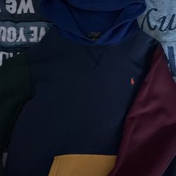 Different Color Polo Hoodie