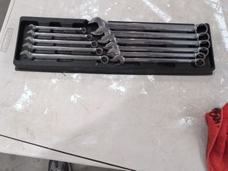 Snap-on Combination Wrench Set with Tray