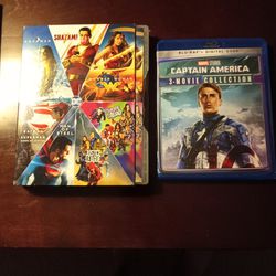 DC 7pk Movie Collection And Captain America  3movie Collection 