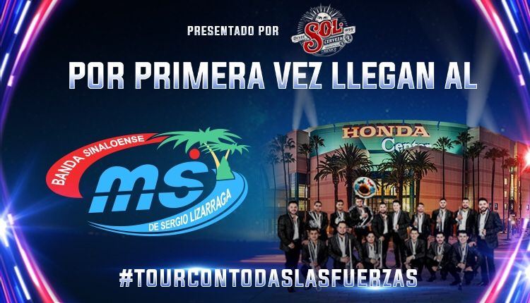 Banda MS @Honda Center Sat July 20 front row of section 2 tickets aisle seats