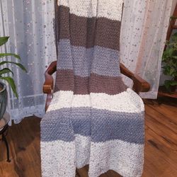 Tweed throw/blanket/bedspread