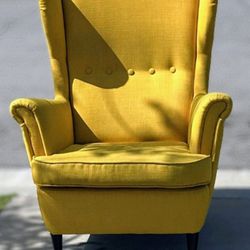 IKEA STRANDMON Wing Chair Skiftebo Yellow - Wingback Wing Back Chair