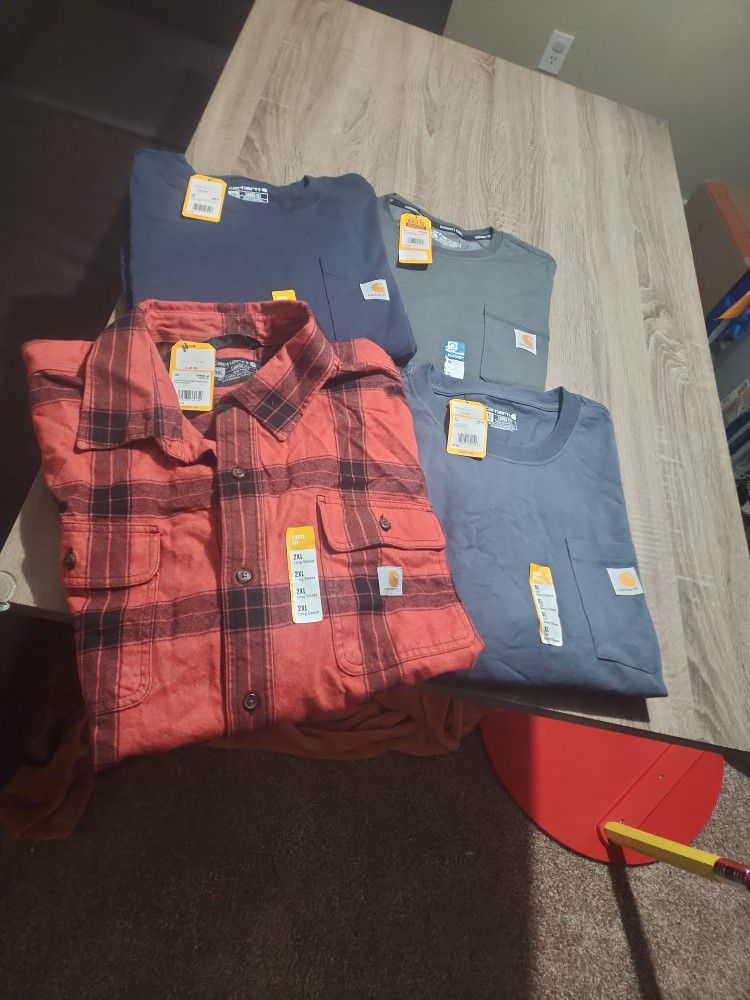 Brand NEW, Never Worn, With Tags CARHARTT WORK SHIRTS