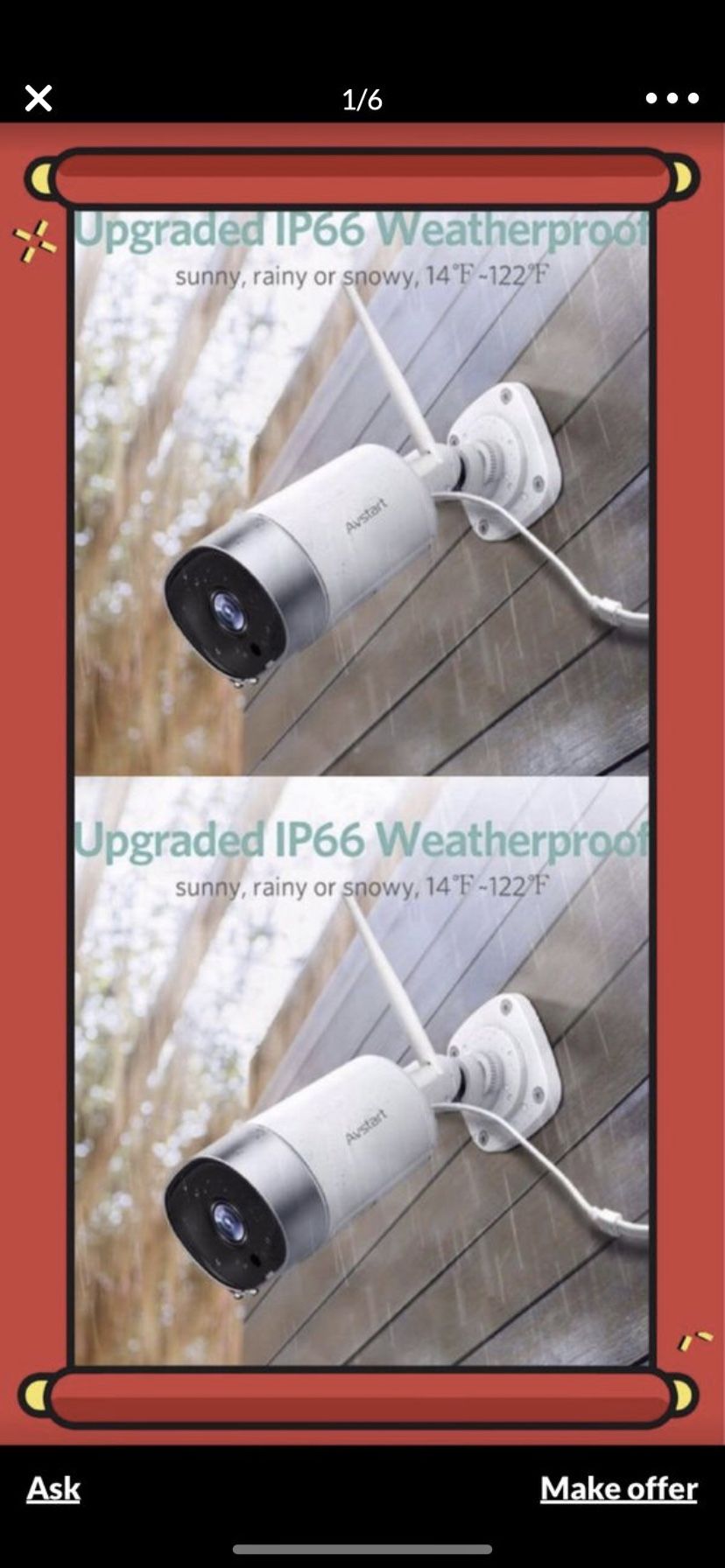 Hd Home security camera , waterproof