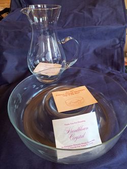 Glass Bowl and Water pitcher