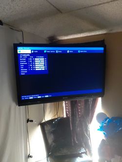 46" 1080P Sharp TV With Swinging Wall Mount