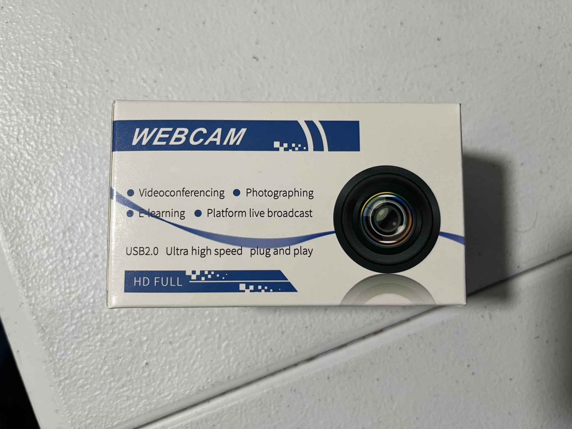 1080P HD Webcam with Microphone, USB Plug-in Mini Camera for PC & Mac Laptops - Rotatable Lens, Perfect for Remote Meetings and Online Classes