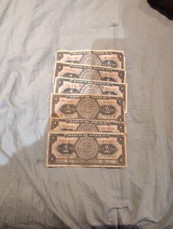 Billetes De Un Peso Mexicanos $40 Por Todos