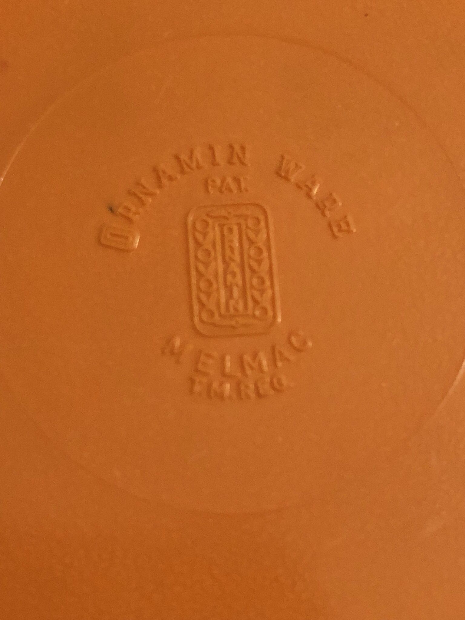 Vintage Ornamin Ware Malmac Orange Bowls Melamine Set Of 4