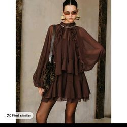 Brown Dress New Large 