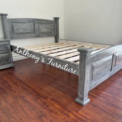 Queen Bed Frame - No Mattress More Colors Available 