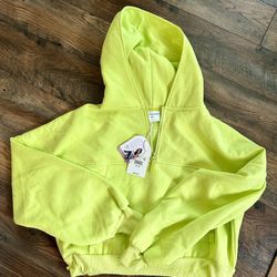 Blogilates Marshmallow Half Zip Hooded Sweatshirt M