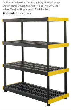 Heavy Duty Plastic Shelving Unit