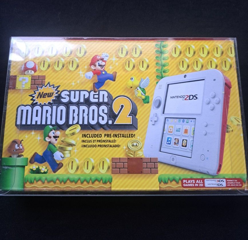 Brand New Super Mario Bros 2. Nintendo 2ds and two 3ds Games