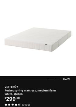 IKEA Queen size bed mattress