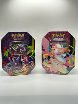 Pokemon - Gengar and Clefable Mega Moonlit Tins