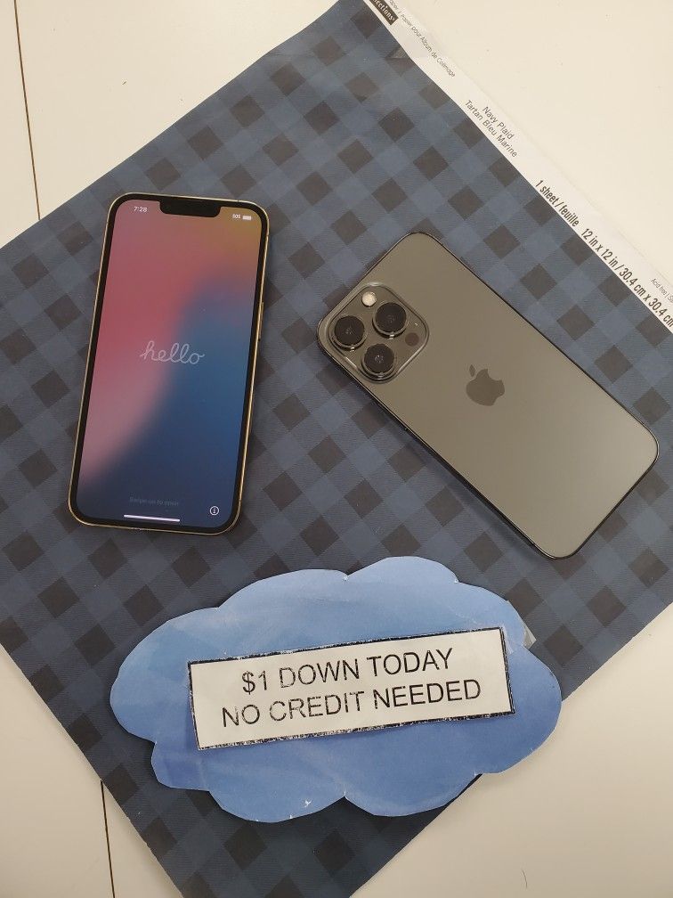 Apple 13 Pro - 90 Days Warranty - Payments Available With $1 Down