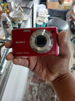 red Sony Cyber-shot DSC-W230 12.1-megapixel digital camera