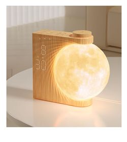 Rotatable Moonlight Sunrise Alarm Clock,Sound Machines, Night Lamp new