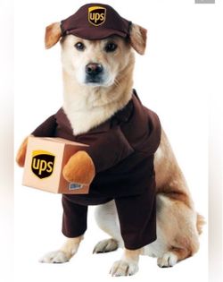UPS Pal Dog Costume Size Medium *New-Open Box*