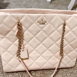 Kate Spade Pink Square Leather Handbag