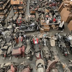MOTORCYCLE SALVAGE! Honda Suzuki Kawasaki Yamaha Harley Davidson Wheel Rim Muffler Exhaust Seat Fuel Gas Tank Seat Fairing Motor Engine Tires