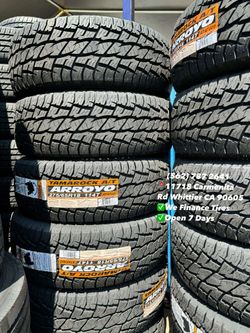 275/65R18 Arroyo Tamarrock A/T New Set of Tires Installed and Balanced Set de Llantas Nuevas Instaladas y Balanceadas