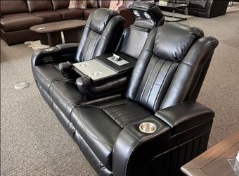 💞OM 💞  Brand New Power Reclining Sofa And Living Room Couch Set