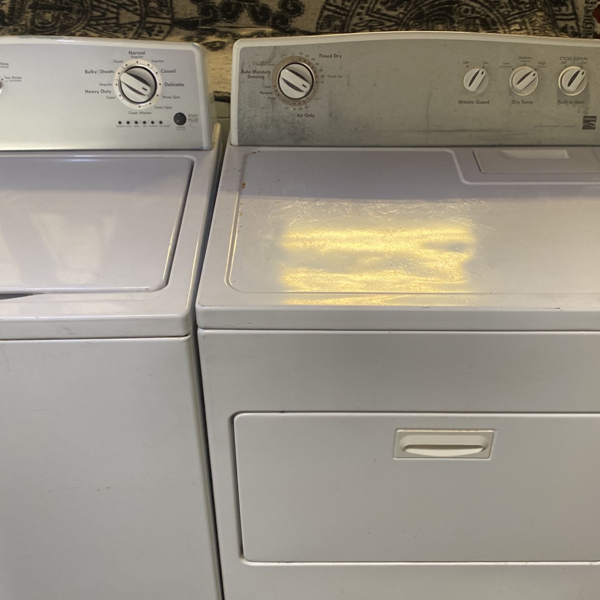 WASHER AND GAS DRYER SET