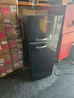 Black refrigerator