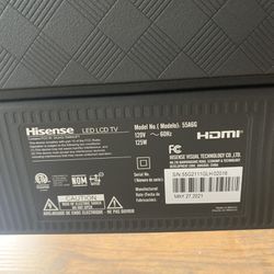 Hisense 55” Smart TV