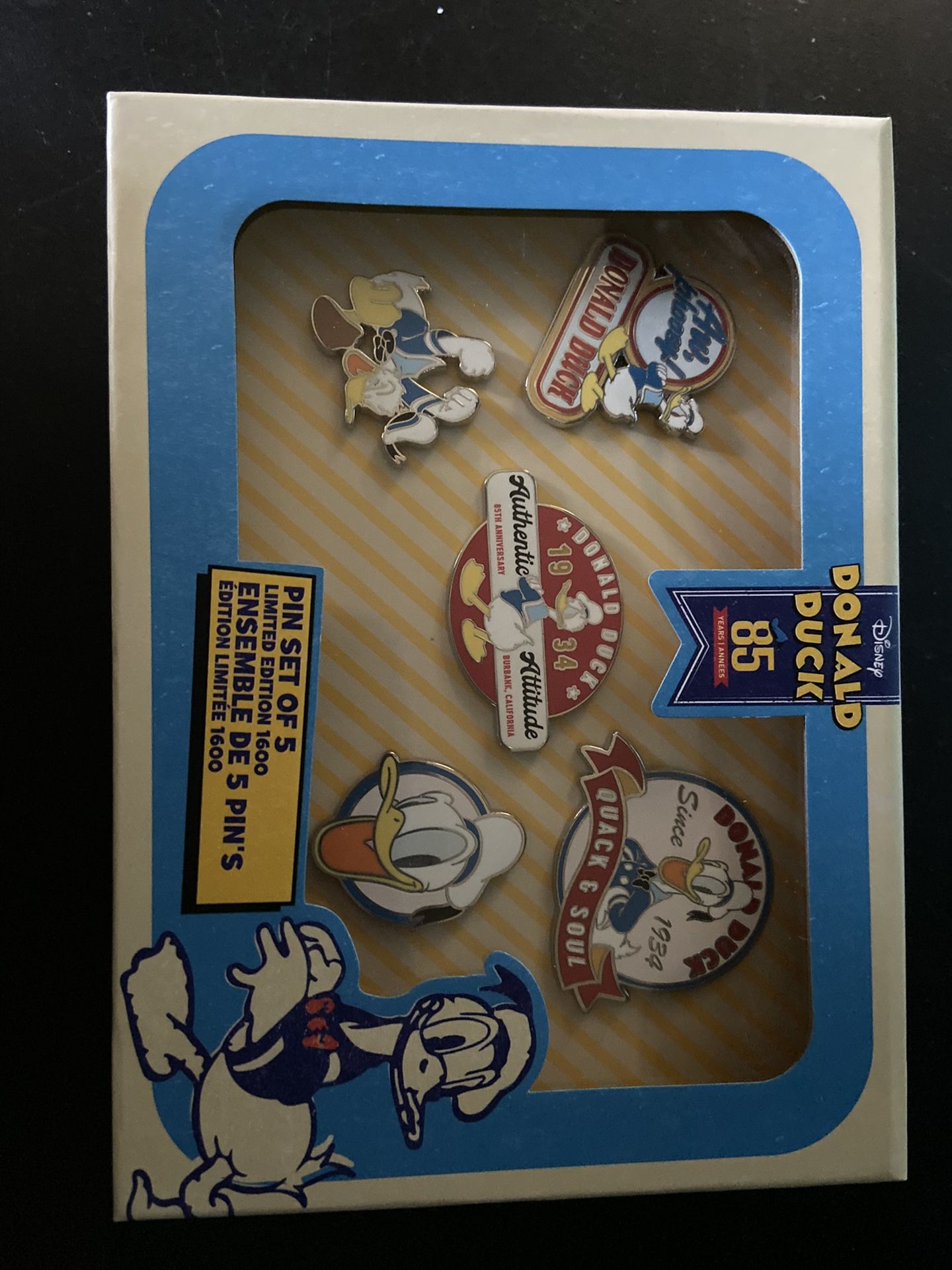 Disney Donald Duck pin set le