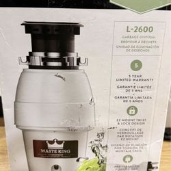 Waste King Legend Series 1/2 HP Under Skin Waste Disposer with Preinstalled Power Cord