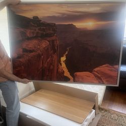 Canvas with frame of Landscape