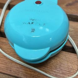 Waffle Maker Nostalgia My Mini Personal Electric Waffle Maker Aqua