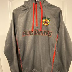 Chicago Blackhawks Quarter Zip Hoodie Size 34/36